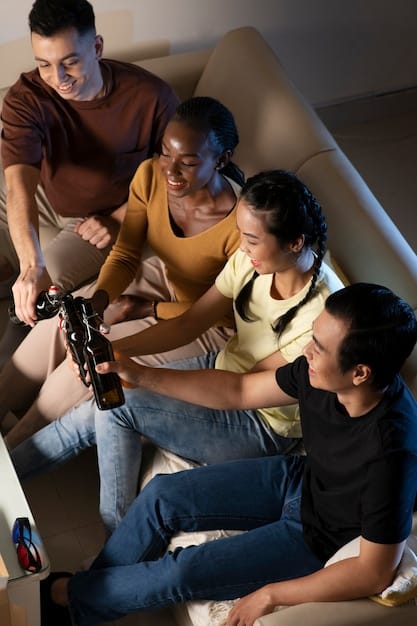 A photograph of a diverse film crew working on set, including individuals of different races, genders, and ages. The image should highlight the collaborative nature of filmmaking.