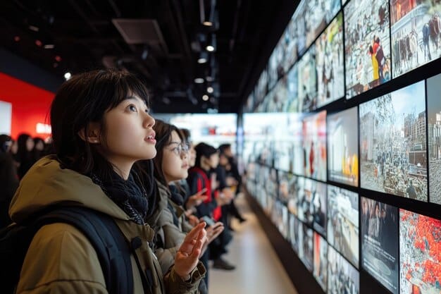 A split screen showing promotional images of popular Korean dramas and films available on various streaming platforms, like Netflix and Hulu, highlighting their accessibility to a US audience.