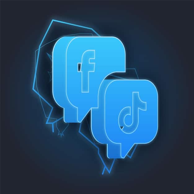 A graphic depicting a social media 