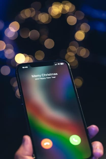 A close-up of a phone screen displaying a blurred text message conversation, with dramatic lighting to suggest secrecy.