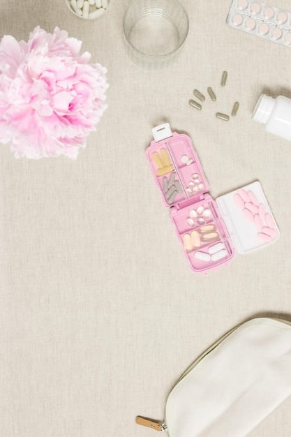 A flat lay showcasing various Korean skincare products under $50 on a pastel pink background. The products include a cleanser, toner, serum, moisturizer, and sunscreen. Each product is clearly visible, with its label facing up.