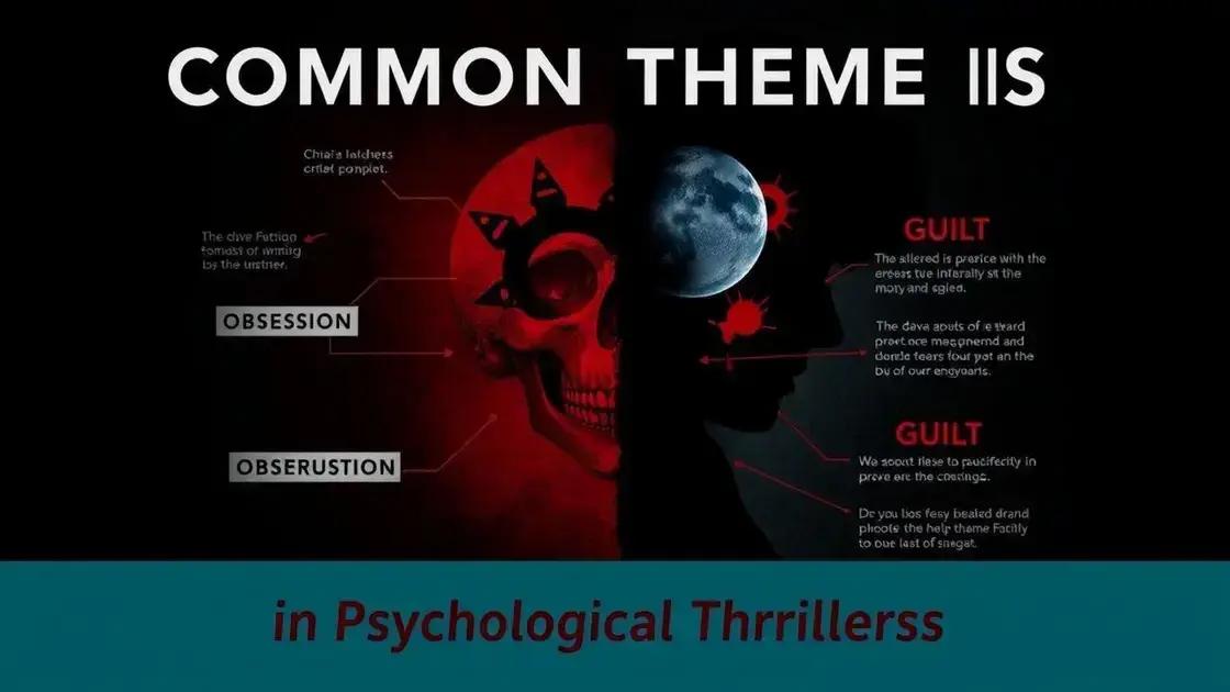Common themes in psychological thrillers